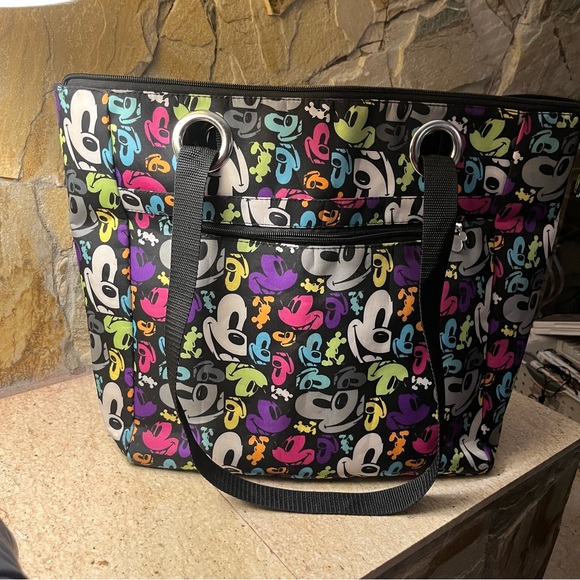 Disney Handbags - Disney Parks Mickey Pop Art Nylon
Tote Bag Walt Disney world